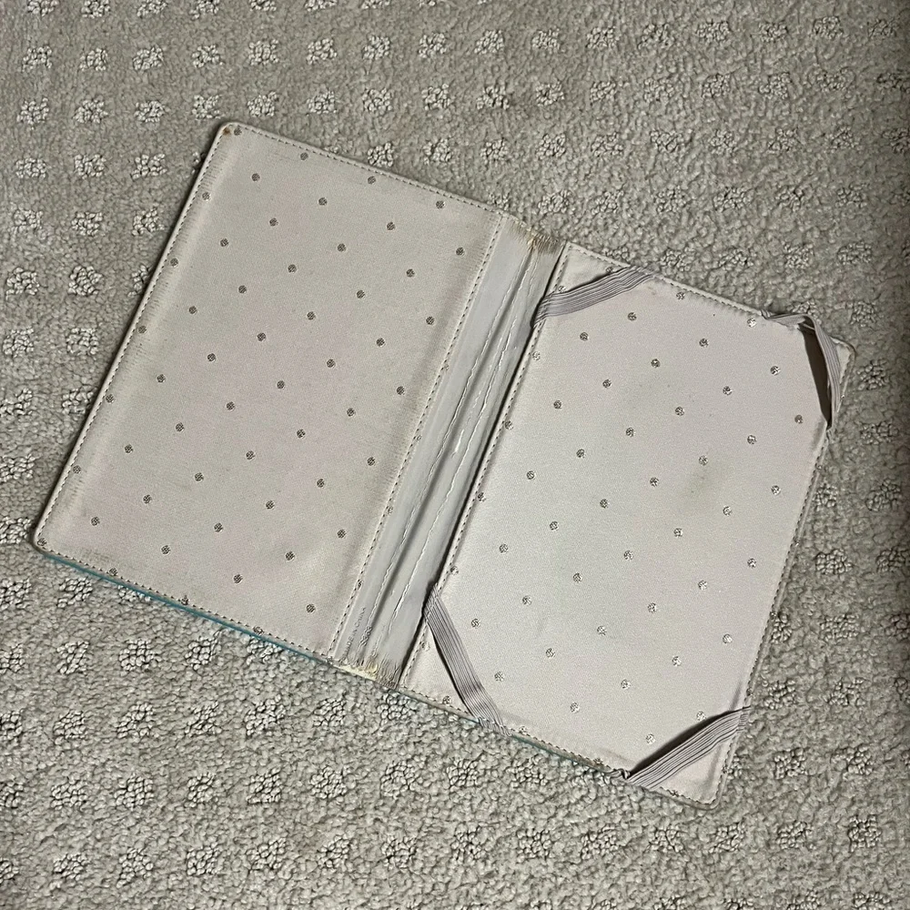 Kate Spade Turquoise Leather Cover for EReader/Nook/Kindle retired style